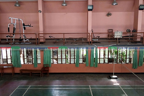 হাবিপ্রবির জিমনেসিয়ামের বেহাল দশা