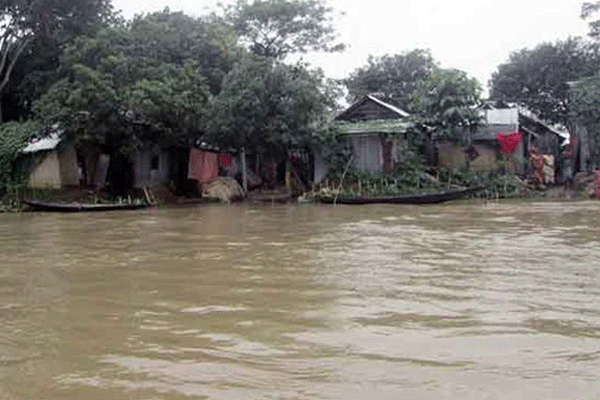 বগুড়ায় যমুনা নদীতে পানি বৃদ্ধি অব্যাহত