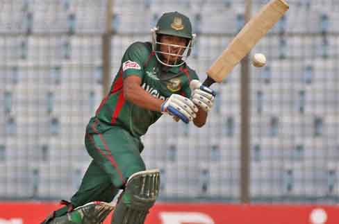 অভিষেক ম্যাচে ৭ রানে বিদায় নিলেন শান্ত