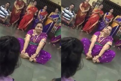 এবার ভাইরাল ‘ডান্সিং আন্টি’, (ভিডিও)