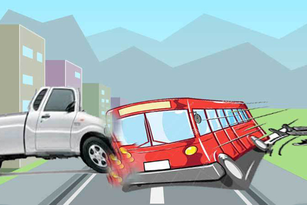 রাজশাহীতে থেমে থাকা বালুর ট্রাকের সঙ্গে বাসের ধাক্কা, নিহত ৩