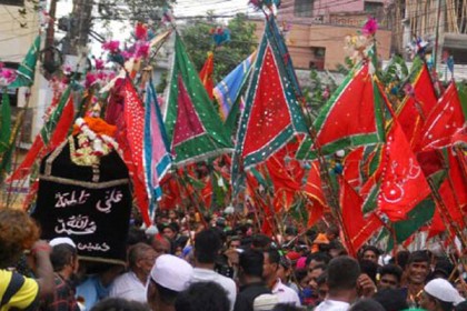 কড়া নিরাপত্তায় রাজধানীতে তাজিয়া মিছিল