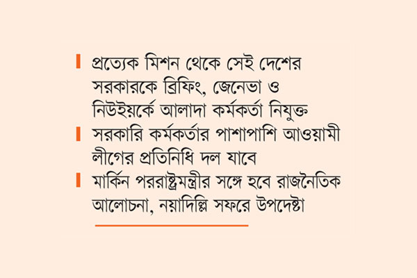 অলআউট কূটনীতিতে সরকার