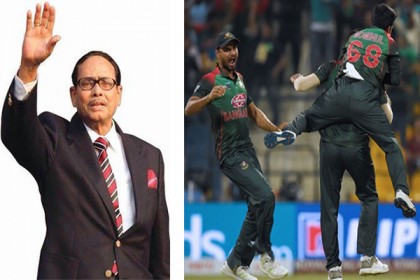 বাংলাদেশ ক্রিকেট দলকে এরশাদের অভিনন্দন