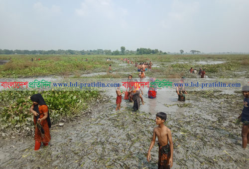 রোগমুক্তি ও মনোবাসনা পূরণের আশায় কাদাপানিতে ডুবছে মানুষ