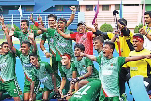 ছোটদের অলিম্পিক হকিতে টানা দ্বিতীয় জয় বাংলাদেশের