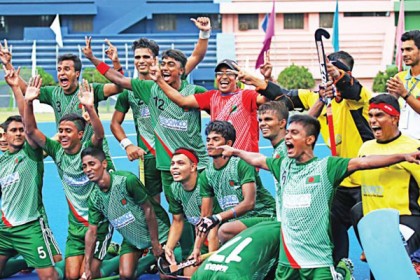 ছোটদের অলিম্পিক হকিতে টানা দ্বিতীয় জয় বাংলাদেশের