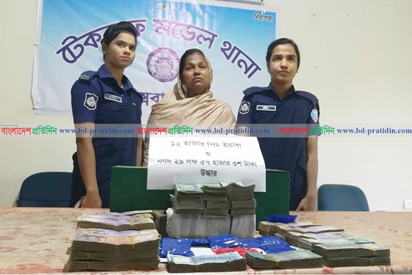 টেকনাফে ইয়াবা ও ২৯ লাখ টাকাসহ মাদক সম্রাজ্ঞী আটক 