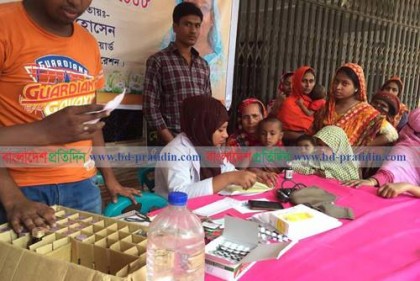 ডিএসসিসি’র বিনামূল্যে ওষুধসহ প্রাথমিক স্বাস্থ্যসেবায় ব্যাপক সাড়া