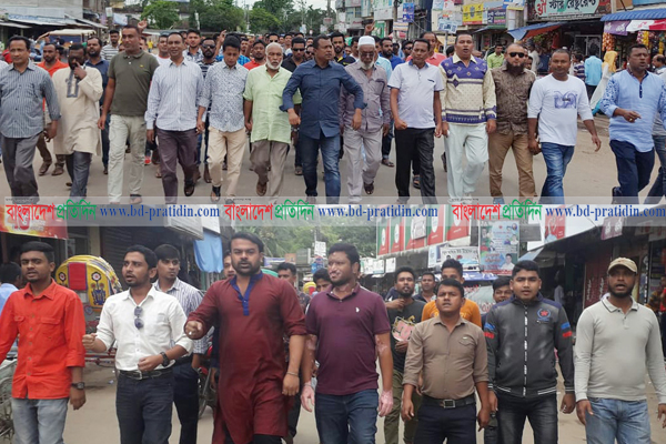 খালেদা জিয়ার সাজার প্রতিবাদে সুনামগঞ্জে বিএনপির বিক্ষোভ 
