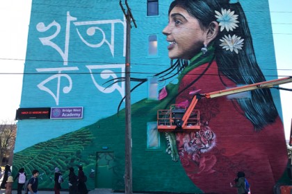 মিশিগানের বাংলা টাউনের দেয়াল জুড়ে ‘বাংলাদেশ : কামিং টু আমেরিকা’ 