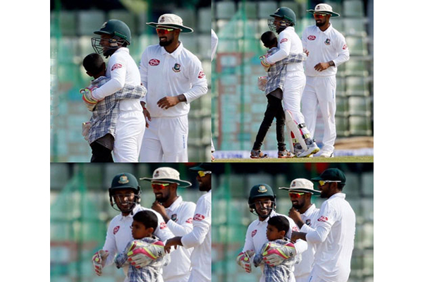 হঠাৎ মুশফিককে জড়িয়ে ধরল ক্ষুদে ভক্ত (ভিডিও)