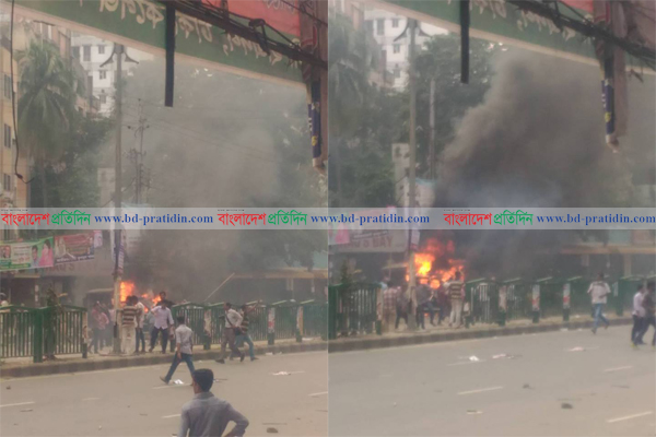 নয়াপল্টনে পুলিশ-বিএনপি সংঘর্ষ, টিয়ারশেল ও রাবার বুলেট