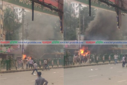 নয়াপল্টনে পুলিশ-বিএনপি সংঘর্ষ, টিয়ারশেল ও রাবার বুলেট