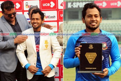 

ব্লেজার ও স্বর্ণের ক্রেস্ট পেলেন তামিম-সাকিব-মুশফিক