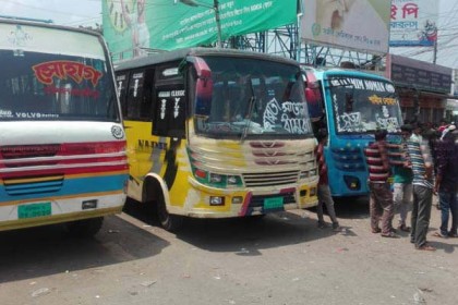 বরিশাল-ঝালকাঠিসহ ৭ রুটে বাস চলাচল স্বভাবিক