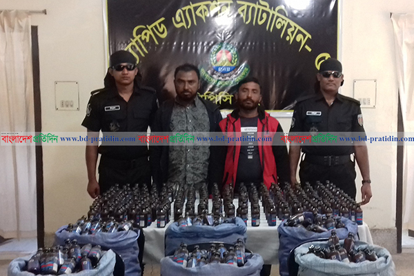 ট্রাকভর্তি ফেন্সিডিল, দুই মাদক ব্যবসায়ী গ্রেফতার