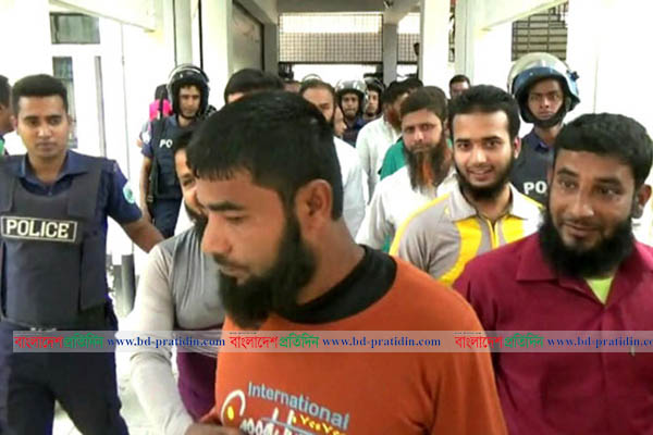 নাটোরে নারীসহ ১৭ জেএমবি ফের কারাগারে