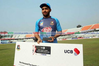স্পিনারদের দাপটের ম্যাচে সেরা মুমিনুল 