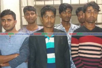 স্বামীকে বেঁধে স্ত্রীকে গণধর্ষণ; আটক ৬