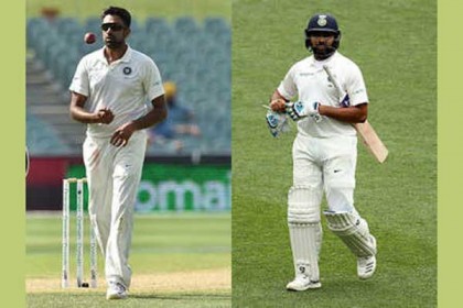 পার্থ টেস্ট থেকে ছিটকে গেলেন অশ্বিন-রোহিত