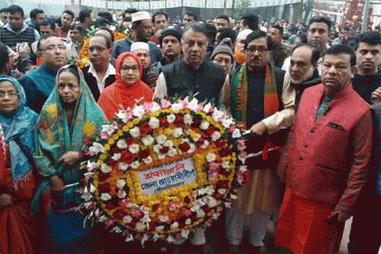 মৌলভীবাজারে বিজয় দিবসে শহীদদের প্রতি শ্রদ্ধা
