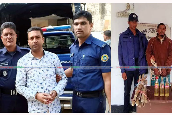 কলাপাড়ায় বিএনপি নেতাসহ ছাত্রদল সভাপতি আটক