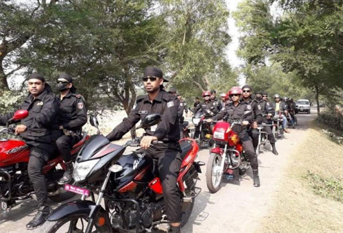 নিবার্চন উপলক্ষে র‌্যাবের নিরাপত্তা বলয়ে রূপগঞ্জ
