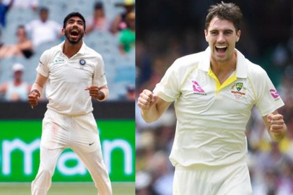 ক্যারিয়ার সেরা র‍্যাঙ্কিংয়ে বুমরাহ-কামিন্স