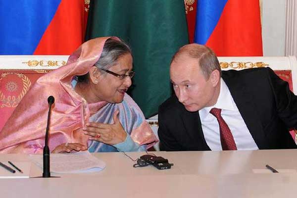 শেখ হাসিনাকে পুতিনের অভিনন্দন