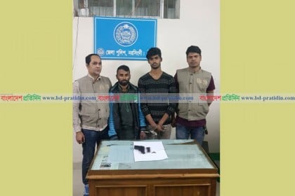 মাধবদীতে পিস্তলসহ ২ জন গ্রেফতার