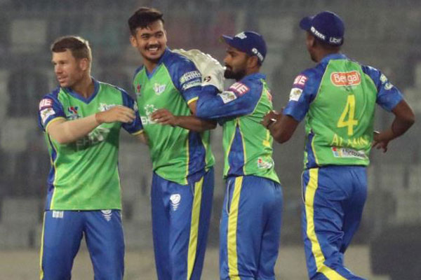 ঢাকার সামনে ১৫৯ রানের টার্গেট দিল সিলেট