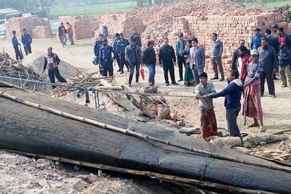 মুজিবনগরে অবৈধ ইটের ভাটা উচ্ছেদ