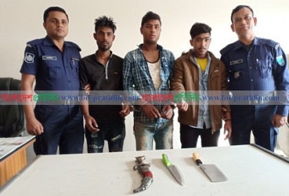 সিদ্ধিরগঞ্জে আন্তঃজেলা ডাকাত চক্রের ৩ সদস্য গ্রেফতার