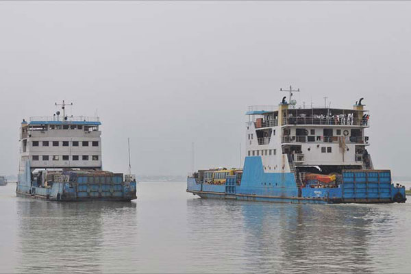 কাঁঠালবাড়ি-শিমুলিয়া নৌপথে ফেরি চলাচল শুরু