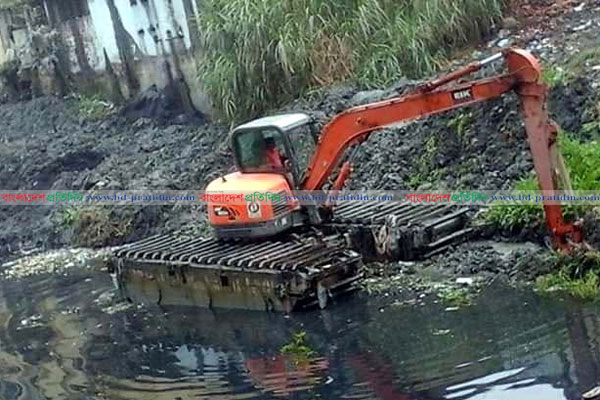 ‘বাসিয়া’ নদী খননে অনিয়মের অভিযোগ