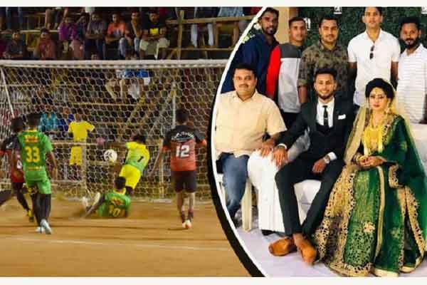 বিয়ের আসর ছেড়ে ফুটবল খেলতে গেলেন বর!
