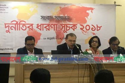 দুর্নীতি সূচকে বাংলাদেশের ৪ ধাপ অবনতি