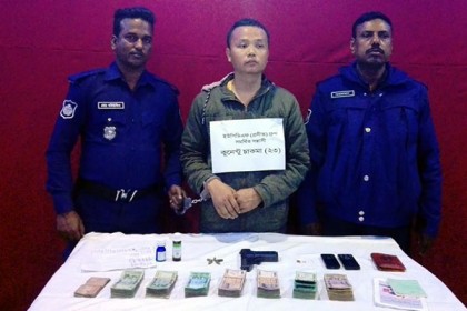 রাঙামাটিতে অস্ত্রসহ পিসিপি সভাপতি আটক

