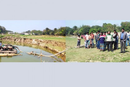 ফরিদপুরে অবৈধভাবে বালু উত্তোলন করায় দুই জনের কারাদণ্ড

