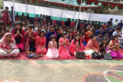 নোয়াখালীতে সরস্বতী পূজা উদযাপিত