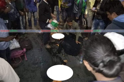 বাড্ডায় সড়ক দুর্ঘটনায় এক নারী নিহত 