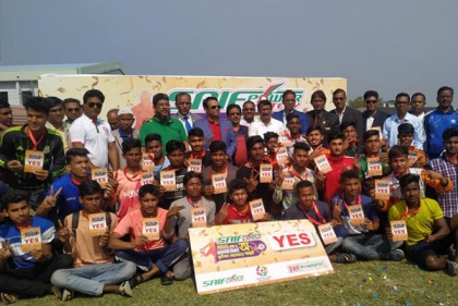 নাটোরে বিভাগীয় ফুটবল খেলোয়ার বাছাইতে ৩০জন পেল ইয়েস কার্ড 
