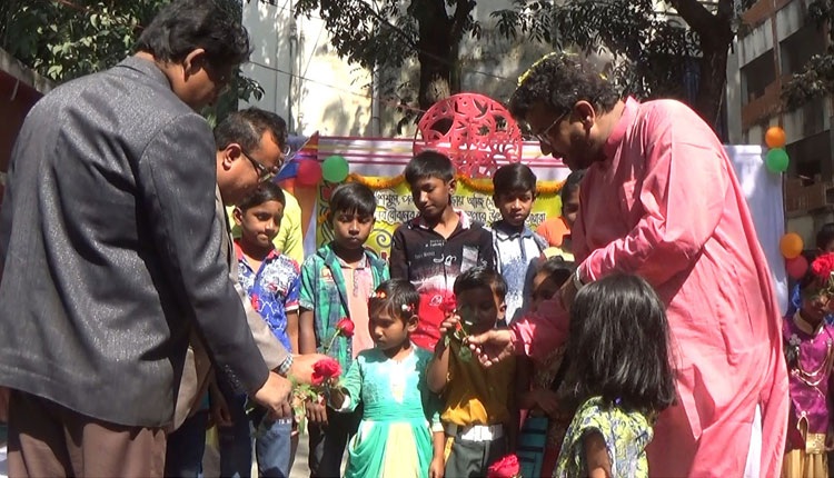 ব্যতিক্রমী আয়োজনে বসন্তবরণ ও ভালোবাসা উদযাপন