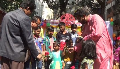 ব্যতিক্রমী আয়োজনে বসন্তবরণ ও ভালোবাসা উদযাপন