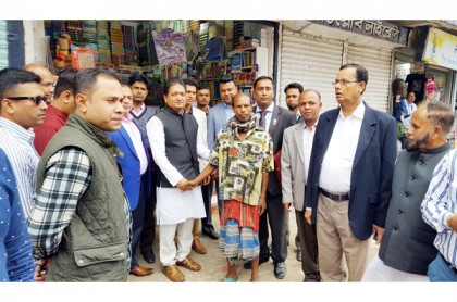 সুনামগঞ্জে নৌকার প্রার্থী চপলের গণসংযোগ