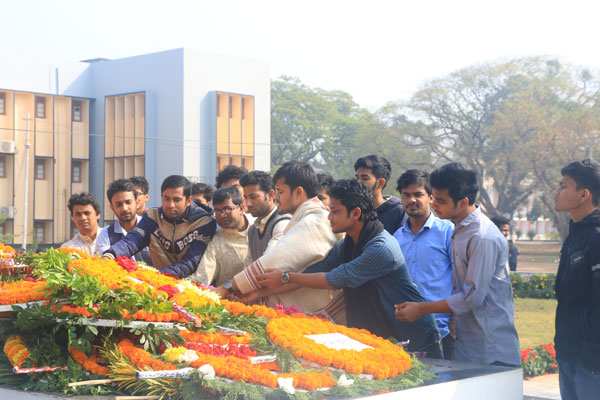 জোহা দিবসে রাবি রিপোর্টার্স ইউনিটির শ্রদ্ধাঞ্জলি
