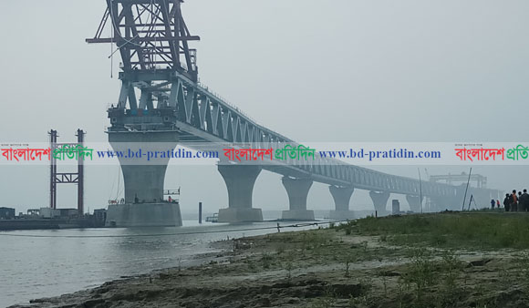 দৃশ্যমান হল পদ্মা সেতেুর ১২০০মিটার