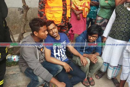 বিস্ফোরণের পর ছড়িয়ে পড়ে আগুন, দাবি এলাকাবাসীর