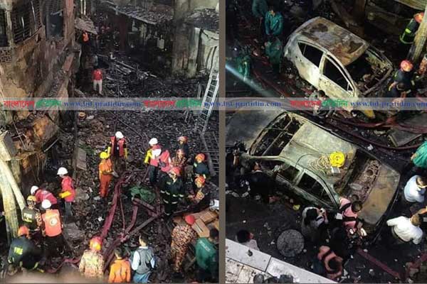 চকবাজার অগ্নিকাণ্ডে নিহতদের শরীরে মিলছে ‘ধাতব টুকরা’